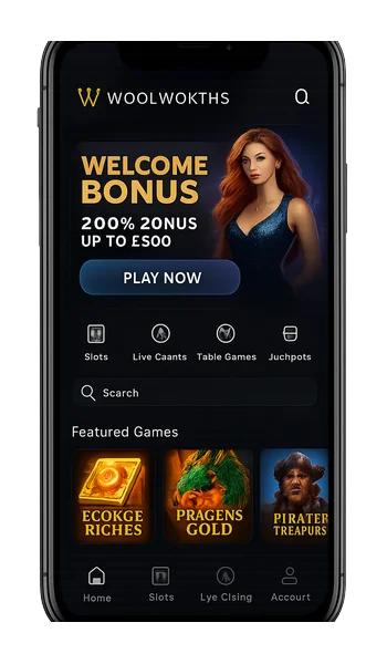 Woolworths Casino App Screenshot
